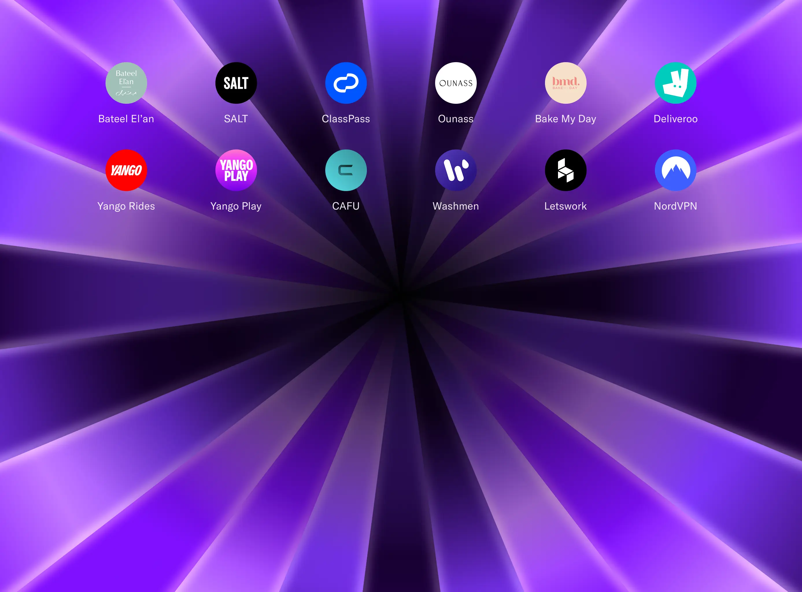 Ziina Violet card benefits visualization showing monthly value